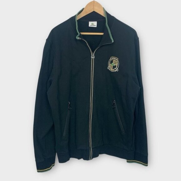 Lacoste Mens Track Jacket Embroidered Crest